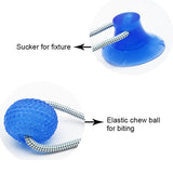 Suction Molar Bite Toy For dogs - Self-playing Rubber Ball Tooth Cleaning