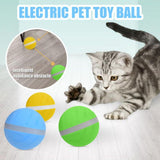 Waterproof Dog Toy Magic Roller Ball - Rechargeablle Pet Ball with  LED light