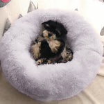 Round Plush House for Cat Dogs 