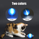 Waterproof Dog Toy Magic Roller Ball - Rechargeablle Pet Ball with  LED light