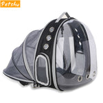 Petshy Pet Cat Backpack Small Dog Carrying Cage Outdoor Travel Comfortable Breathable Puppy Kitten Extensible Carrier Backbag