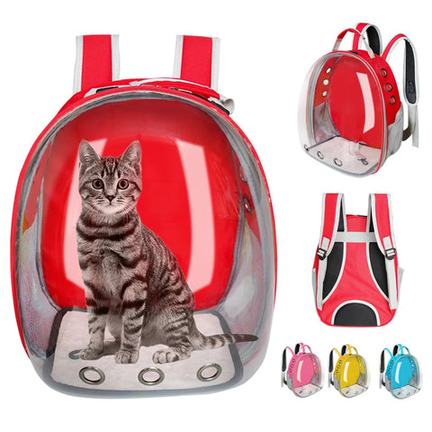 Austronaut transparent Cat backpack