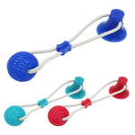 Suction Molar Bite Toy For dogs - Self-playing Rubber Ball Tooth Cleaning